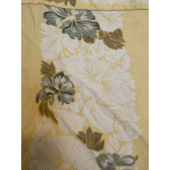 Vintage Tommy Bahama Mens Yellow Floral Silk Shirt S - Picture 3 of 4